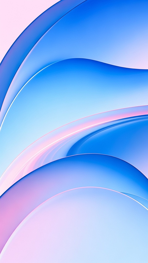 口袋-背景,数字艺术,流体线条,波浪设计,有层次感,纯净克莱因蓝粉渐变,极简构图,平滑流动曲线,一闪而过,丝丝柔顺,动感十足,感,通透,丝滑,柔和渐变,简约现代美学,超高清渲染,柔光扩散,高端优雅质感,Liuhua风格,光泽表面效果,专业平面设计,空间感,大面积留白丝绸质