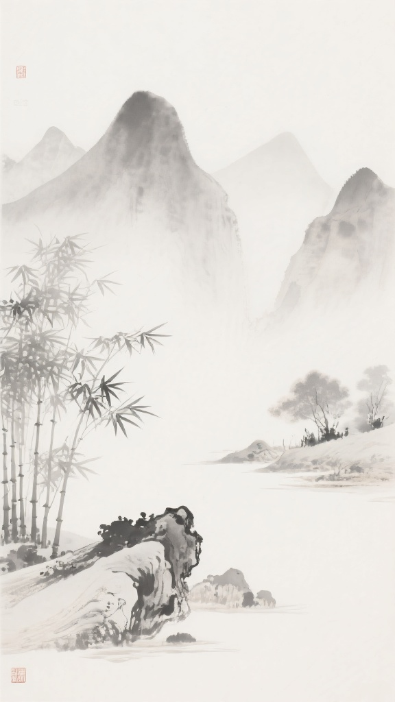 背景配图,中国风中式水墨风背景图