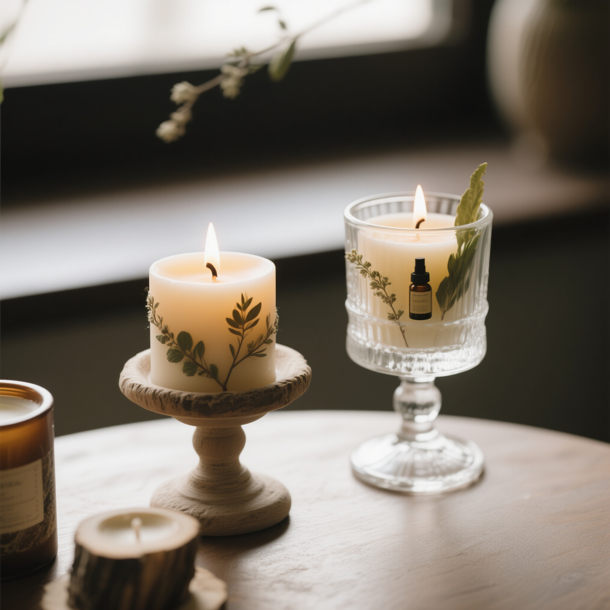 电商主图香薰,手工香薰蜡烛制品,天然植物蜡质,精油香氛调配,玻璃烛台盛装,温馨居家氛围,手工艺品特色,芳香疗法效果,浪漫情调营造,生活品质提升,放松减压功能