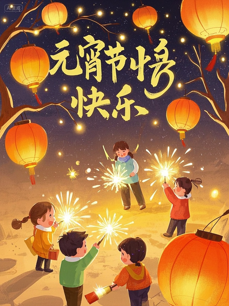 节日海报 (7),元宵节快乐,生成图片